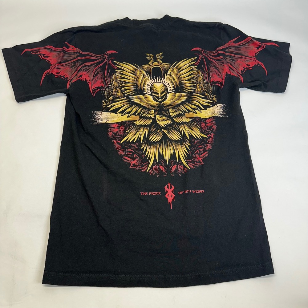 Allegory Threads of Fate Berserk Griffith Price of My Wings Graphic Tee Black M